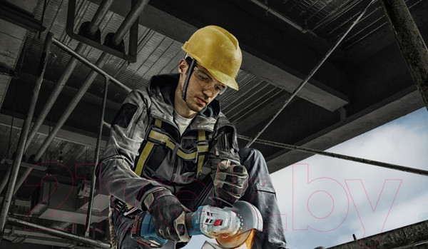 Изображение товара Профессиональная угловая шлифмашина Bosch GWS 180-LI (0.601.9H9.020)