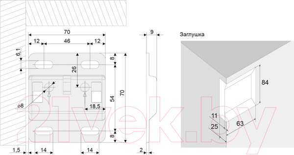 Изображение товара Навес мебельный Boyard CH10