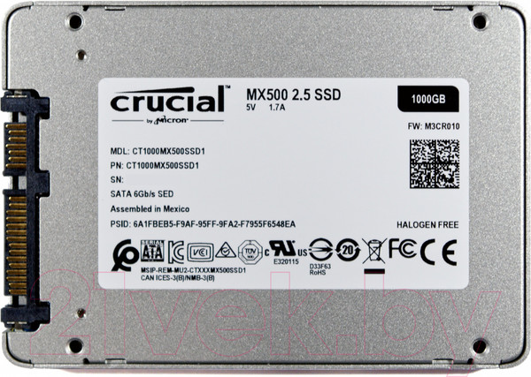 Изображение товара SSD диск Crucial MX500 500GB (CT500MX500SSD1)