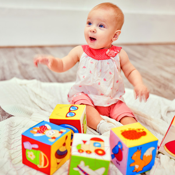 Изображение товара Развивающая игрушка Мякиши Кубики Предметы / 001