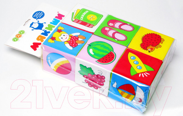 Изображение товара Развивающая игрушка Мякиши Кубики Предметы / 001