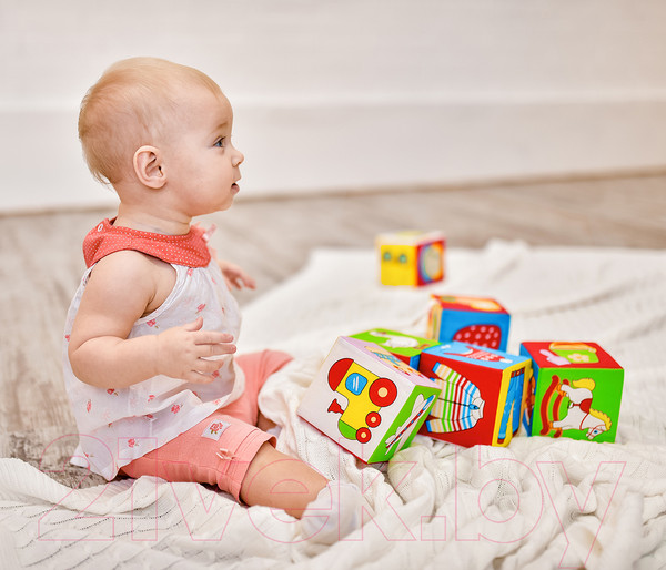 Изображение товара Развивающая игрушка Мякиши Кубики Предметы / 001