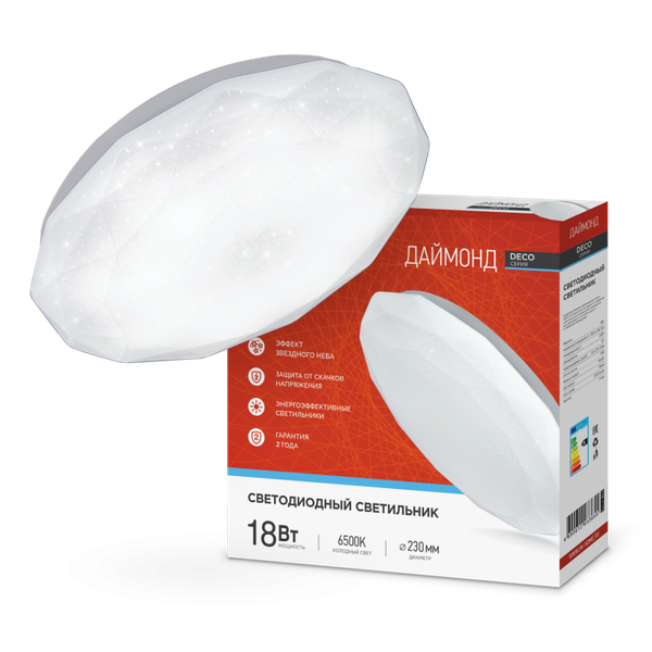 Изображение товара Потолочный светильник INhome Deco Даймонд / 4690612033655