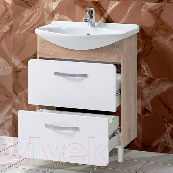 Изображение товара Тумба под умывальник Акваль Сеул 65 / СЕУЛ.65.65.10.N