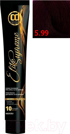 Изображение товара Крем-краска для волос Constant Delight Elite Supreme 5/99 (100мл, светлый шатен интенсивно-фиолетовый)