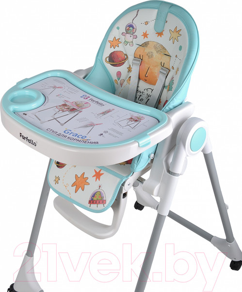 Изображение товара Стульчик для кормления Farfello Grace (небесно-голубой)