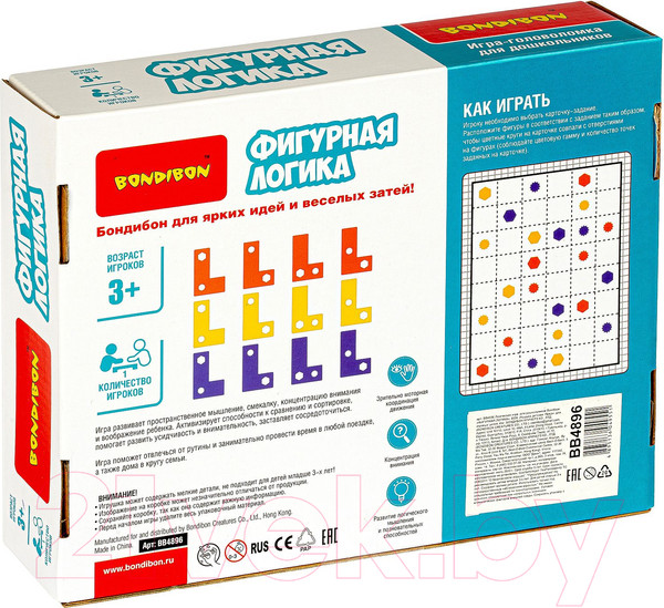 Изображение товара Развивающая игра Bondibon Фигурная логика / ВВ4896