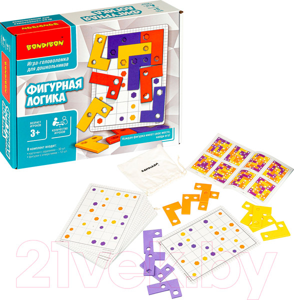 Изображение товара Развивающая игра Bondibon Фигурная логика / ВВ4896