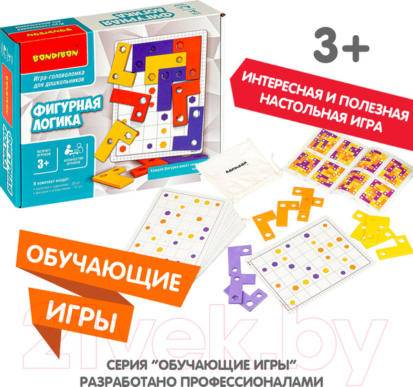 Изображение товара Развивающая игра Bondibon Фигурная логика / ВВ4896