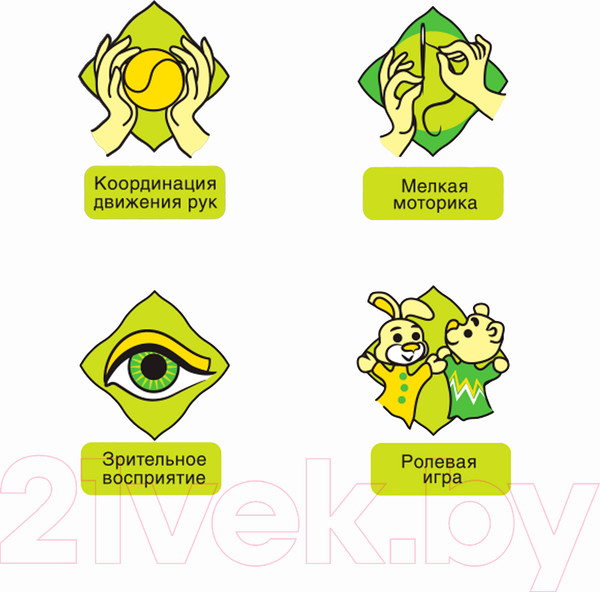 Изображение товара Конструктор Bondibon Собери динозавра / ВВ4851