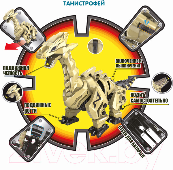 Изображение товара Конструктор Bondibon Собери динозавра / ВВ4853