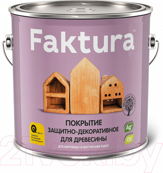 Изображение товара Защитно-декоративный состав Ярославские краски Faktura (2.5л, махагон)