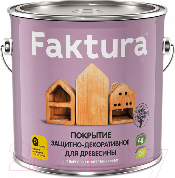 Изображение товара Защитно-декоративный состав Ярославские краски Faktura (2.5л, палисандр)
