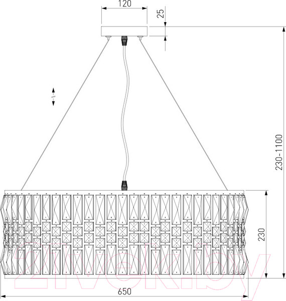 Изображение товара Люстра Евросвет Lory 10116/8 (золото/прозрачный хрусталь)