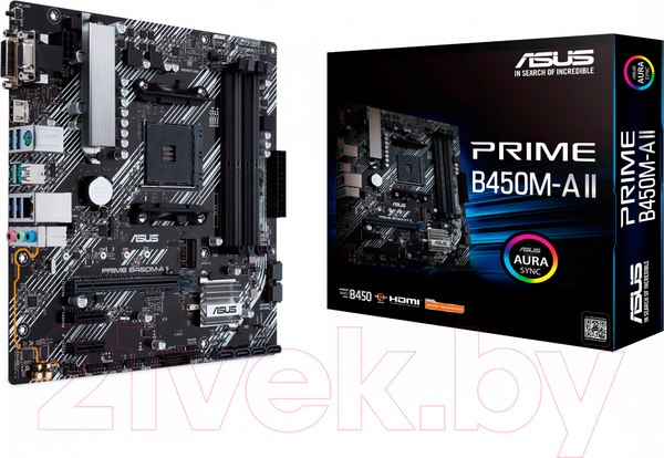 Изображение товара Материнская плата Asus Prime B450M-A II