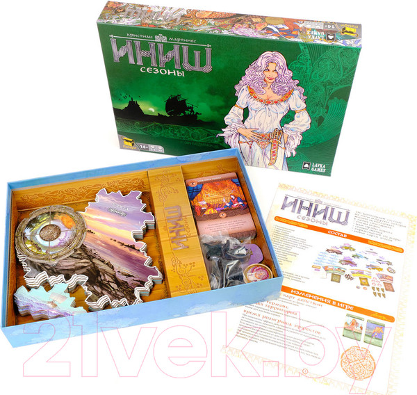 Изображение товара Дополнение к настольной игре Лавка Игр Иниш. Сезоны (дополнение)