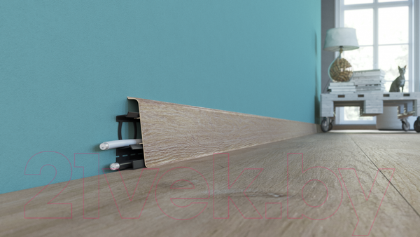 Изображение товара Плинтус Arbiton Indo 139 Дуб Сатин (2.5м)