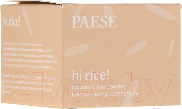 Изображение товара Пудра рассыпчатая Paese HI!RICE Rice coloring Powder 10 (10г, светло-бежевый)