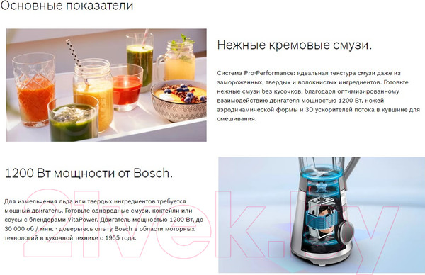 Изображение товара Блендер стационарный Bosch MMB6141B