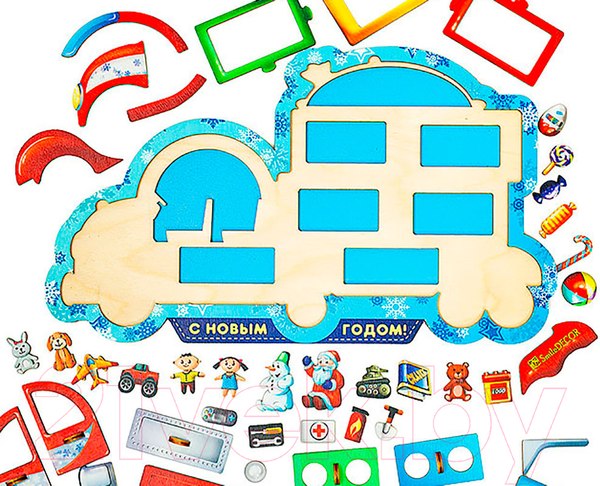 Изображение товара Развивающая игра Smile Decor Новогодний грузовик / П247