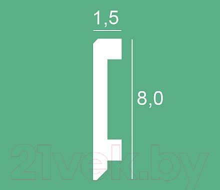 Изображение товара Плинтус OHZ Nz-081 (2м)
