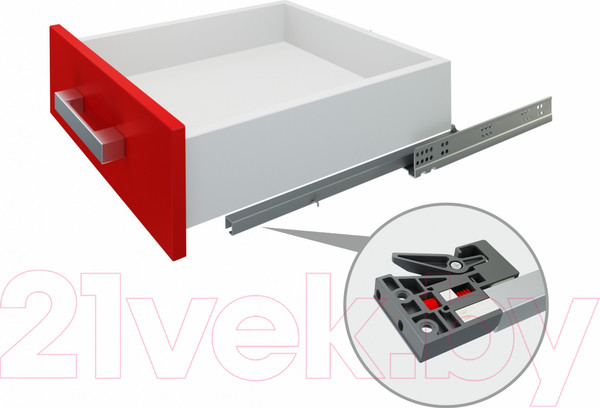 Изображение товара Комплект направляющих мебельных Boyard DB8982Zn/450