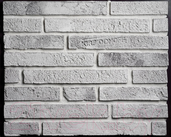 Изображение товара Декоративный камень бетонный Kirpidonoff Еco 12-001 310х40х12 (белый)