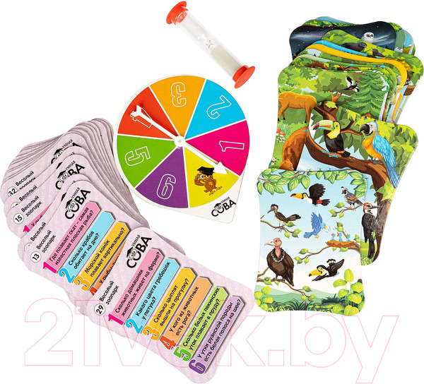 Изображение товара Настольная игра Bondibon Умная сова. Веселый зоопарк / ВВ4003