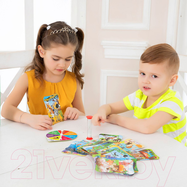 Изображение товара Настольная игра Bondibon Умная сова. Веселый зоопарк / ВВ4003