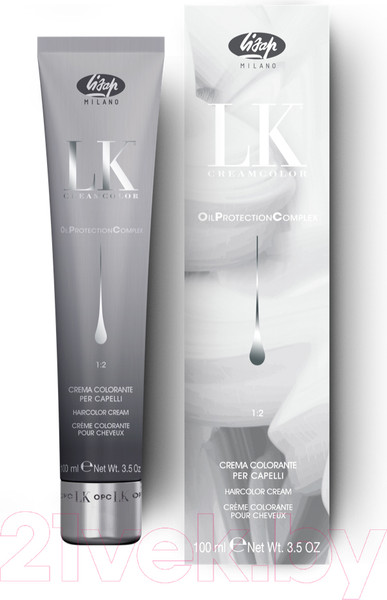 Изображение товара Крем-краска для волос Lisap Oil Protection Complex 11/08 (100мл, очень светлый блонд натуральный жемчужный экстрасветлый)