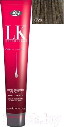 Изображение товара Крем-краска для волос Lisap Oil Protection Complex 6/28 (100мл, жемчужно-пепельный темный блондин)