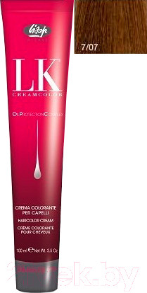 Изображение товара Крем-краска для волос Lisap Oil Protection Complex 7/07 (100мл, блондин натуральный бежевый)