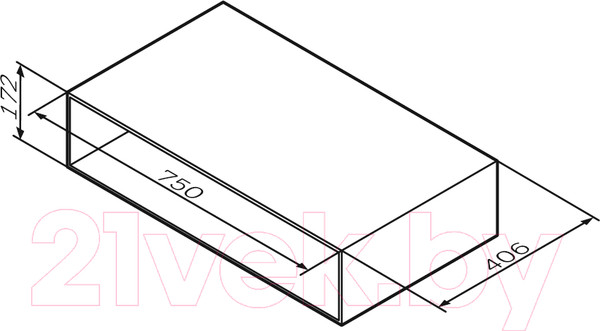 Изображение товара Консоль для ванной AM.PM Gem M90OHX0750NF