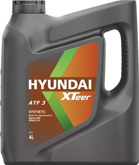 Изображение товара Трансмиссионное масло Hyundai XTeer ATF 3 / 1041009 (4л)