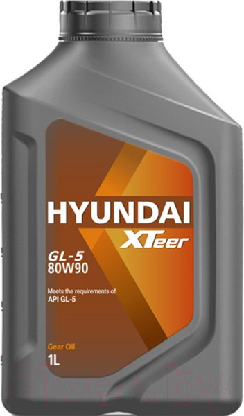Изображение товара Трансмиссионное масло Hyundai XTeer Gear Oil-5 80W90 / 1011017 (1л)