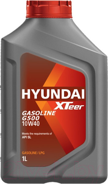 Изображение товара Моторное масло Hyundai XTeer Gasoline G500 10W40 / 1011044 (1л)