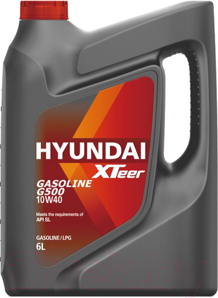 Моторное масло Hyundai XTeer Gasoline G500 10W40 / 1061044 (6л) — фото 3