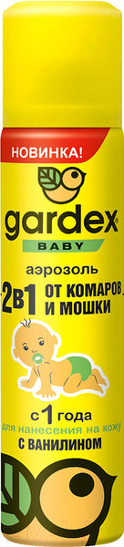 Изображение товара Аэрозоль от насекомых Gardex Baby 0160 (80мл)