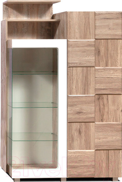Изображение товара Шкаф с витриной Мебель-КМК Риксос 0644.2 (левый)