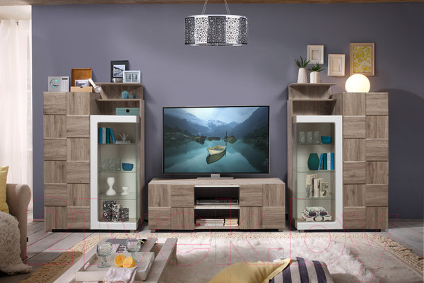 Изображение товара Шкаф с витриной Мебель-КМК Риксос 0644.2 (левый)