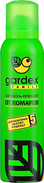 Изображение товара Аэрозоль от насекомых Gardex Family с алоэ вера 0155 (150мл)