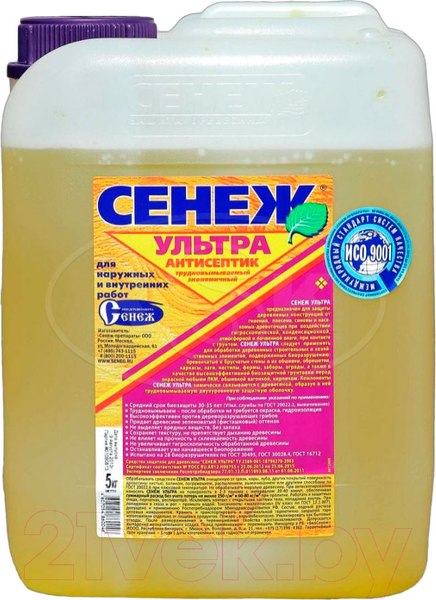Изображение товара Антисептик для древесины Сенеж Ультра (5кг)