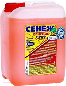 Изображение товара Антисептик для древесины Сенеж Огнебио Проф (6кг)
