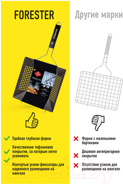 Изображение товара Решетка для мангала Forester BQ-N14