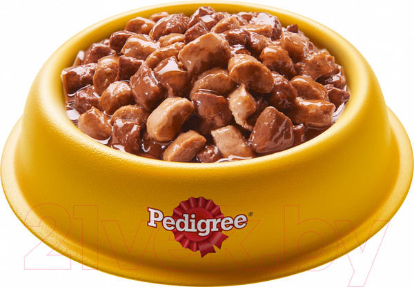 Изображение товара Влажный корм для собак Pedigree Для взрослых собак всех пород с кроликом и индейкой в соусе (85г)