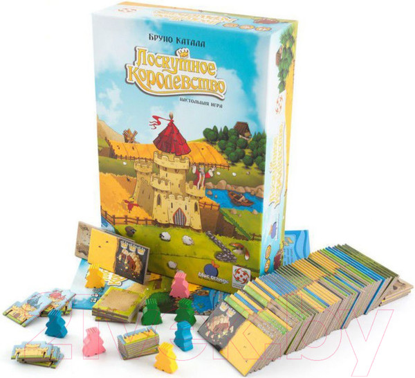 Изображение товара Настольная игра Blue Orange Лоскутное королевство (RU Kingdomino)