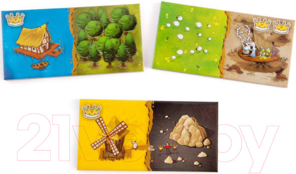 Изображение товара Настольная игра Blue Orange Лоскутное королевство (RU Kingdomino)