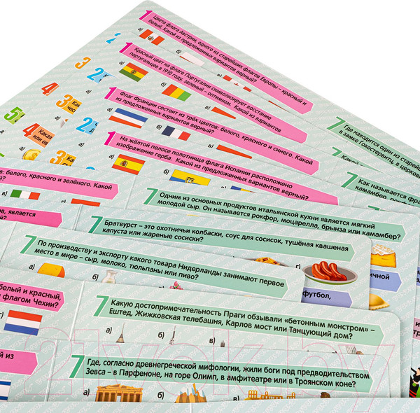 Изображение товара Настольная игра Bondibon Умная сова. Страны Европы / ВВ4337