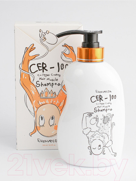 Изображение товара Шампунь для волос Elizavecca CER-100 Collagen Coating Hair Muscle (500мл)