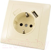 Изображение товара Розетка TDM Tаймыр SQ1814-0140 (слоновая кость)